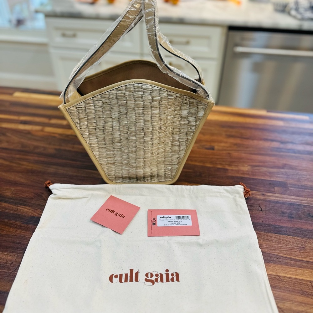 NWT - Cult Gaia Small Sadie Woven Tote Bag - $448 retail